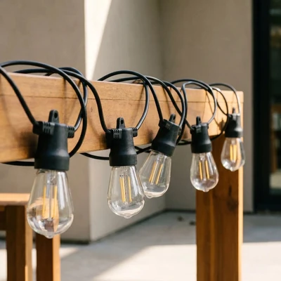 Outdoor String Lights Solar Powered Decorative Lighting - Image 1